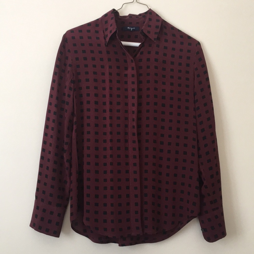 Madewell Silk Button Down Blouse